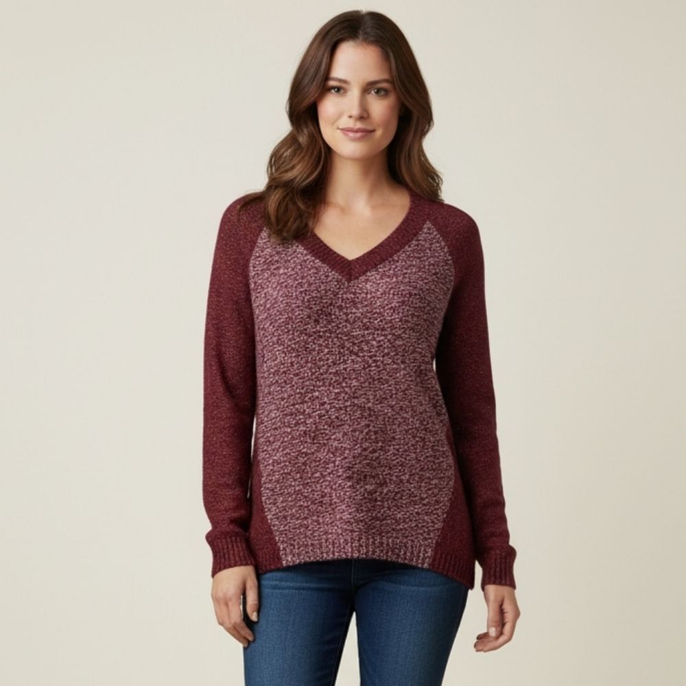 Romeo & Juliet Couture Women's Burgundy Red Pullover Sweatshirt Size Small 🐈